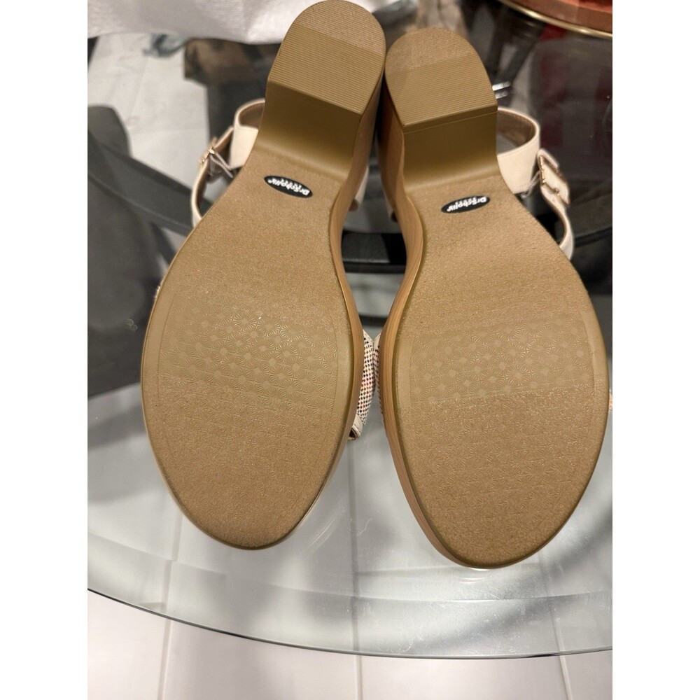 Dr. Scholl's Beige/Tan Wedge Strappy Ankle Strap Buckle Sandals US 11 EU 42 - Picture 4 of 6